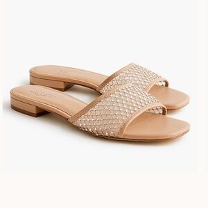 J. Crew Factory Tan Woven Sandals